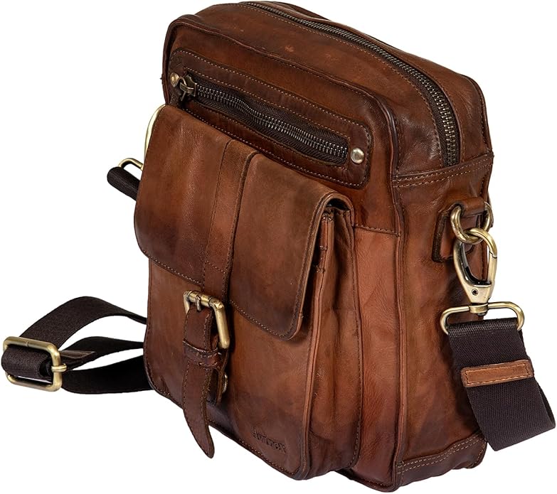 AVIREX Tracolla grande PELLE VINTAGE