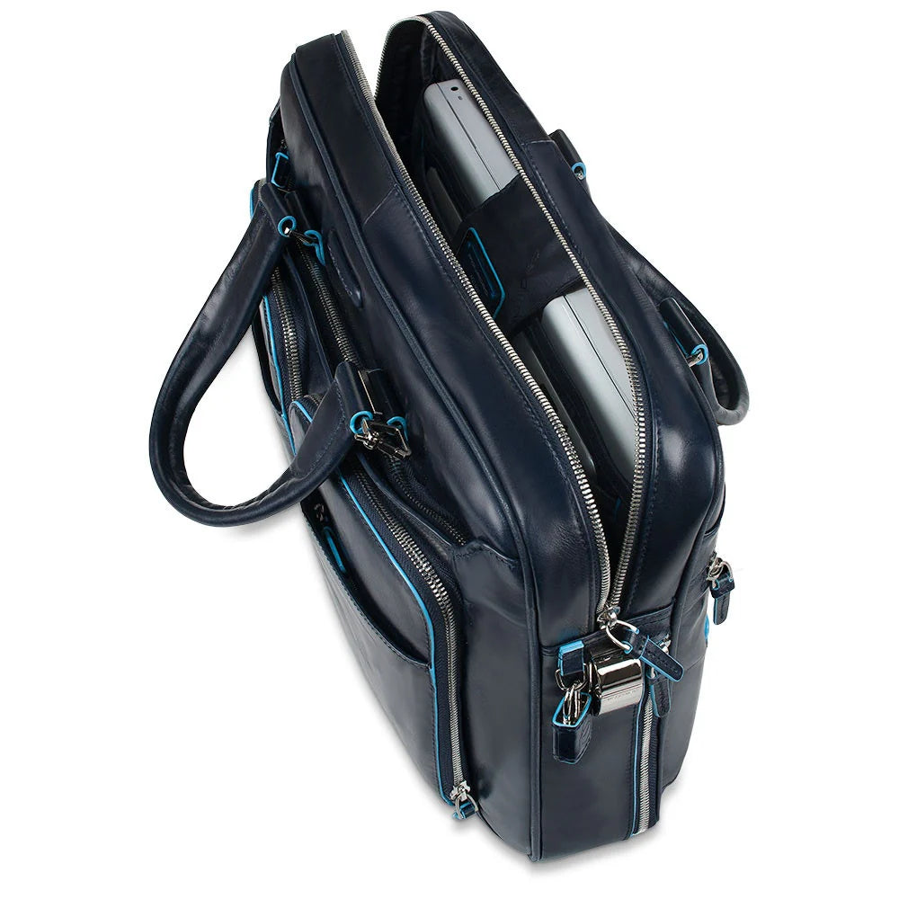 PIQUADRO BLUE SQUARE Borsa sottile a due manici porta computer