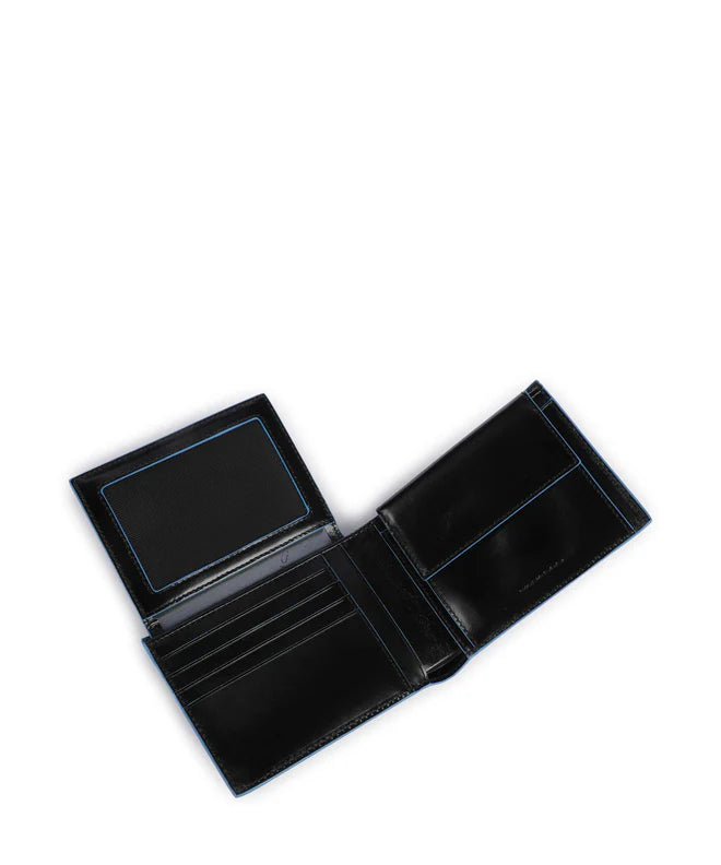 PIQUADRO BLUE SQUARE portafoglio con porta documenti e porta monete