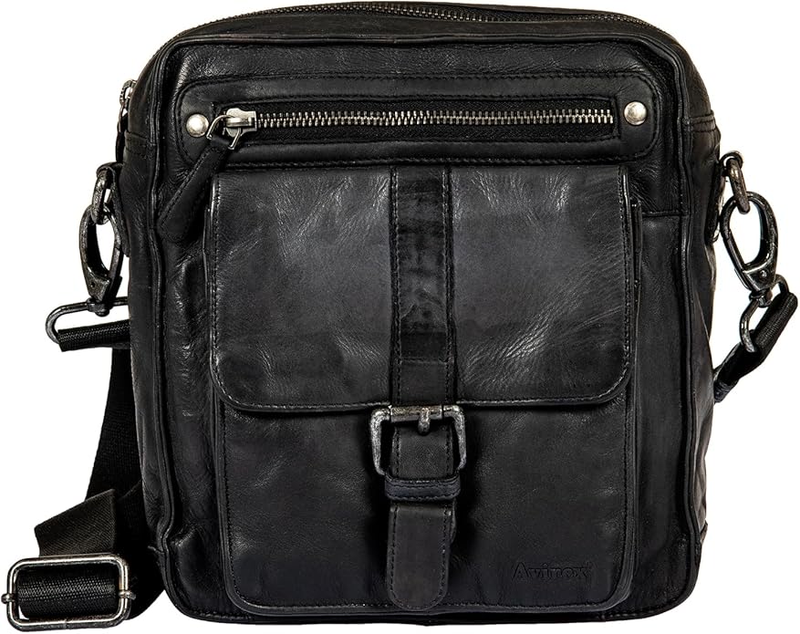 AVIREX Tracolla grande PELLE VINTAGE