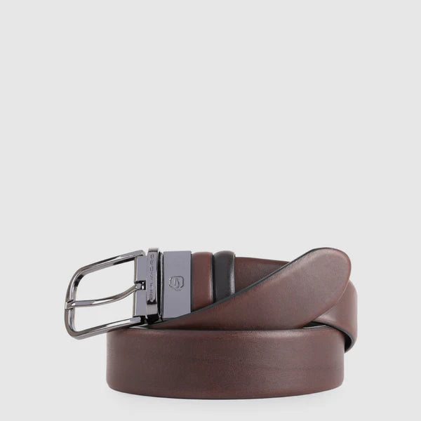 PIQUADRO BLACK SQUARE Cintura uomo reversibile