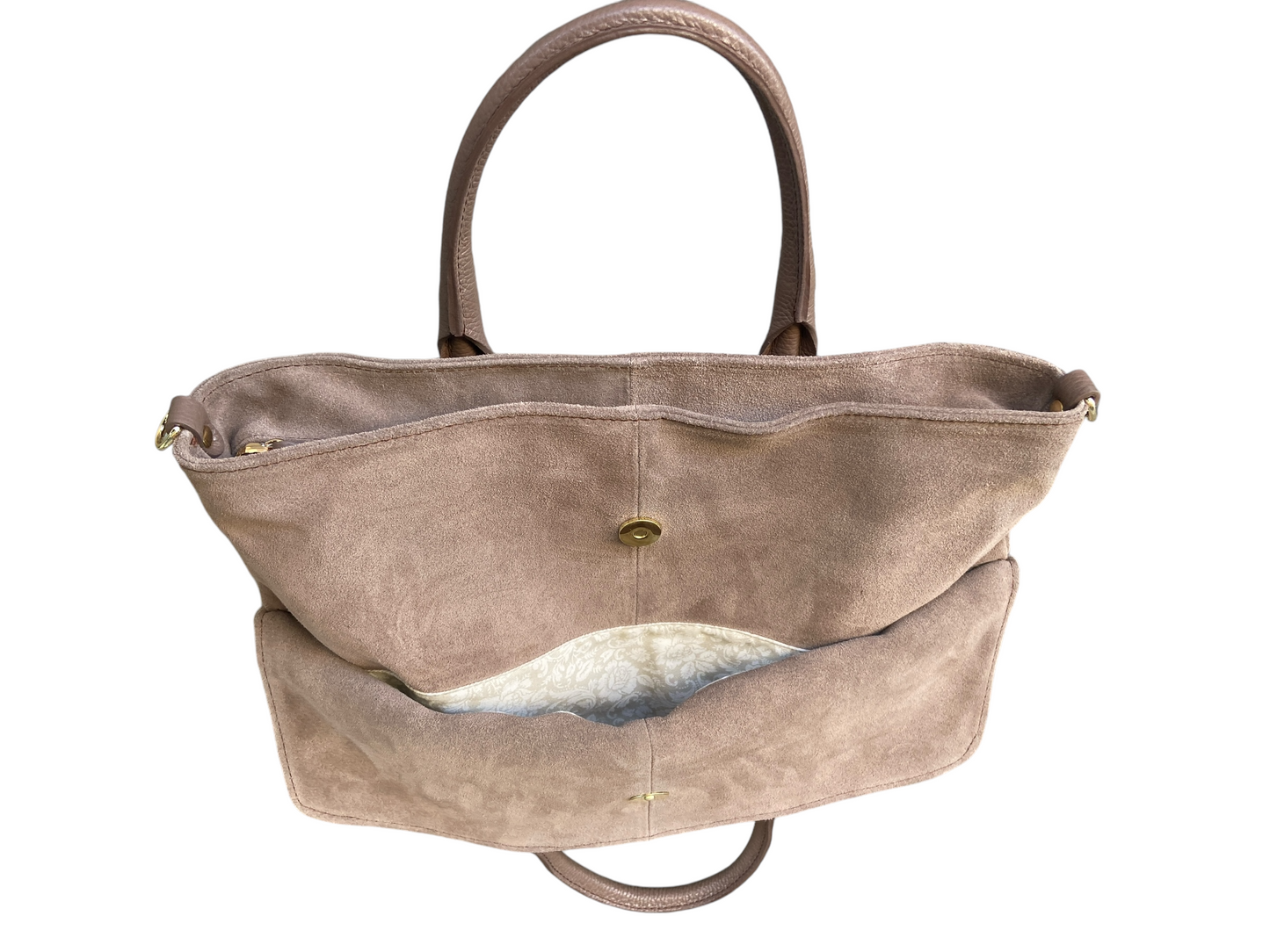 BRUNO ROSSI Borsa due manici CAMOSCIO