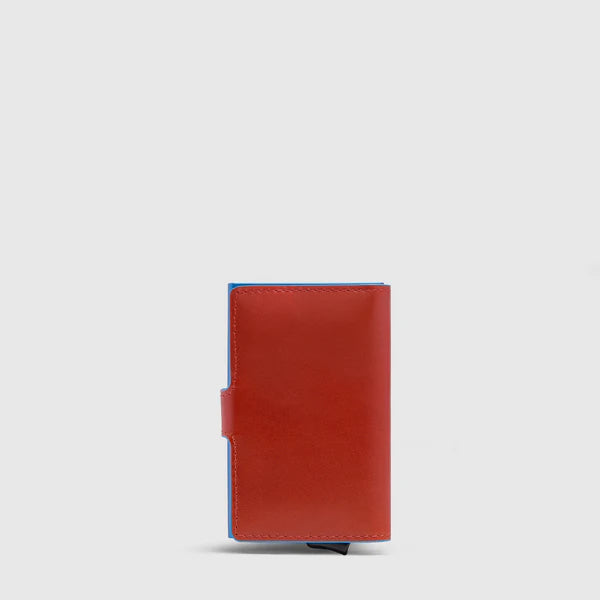 PIQUADRO BLUE SQUARE Porta carte di credito in metallo