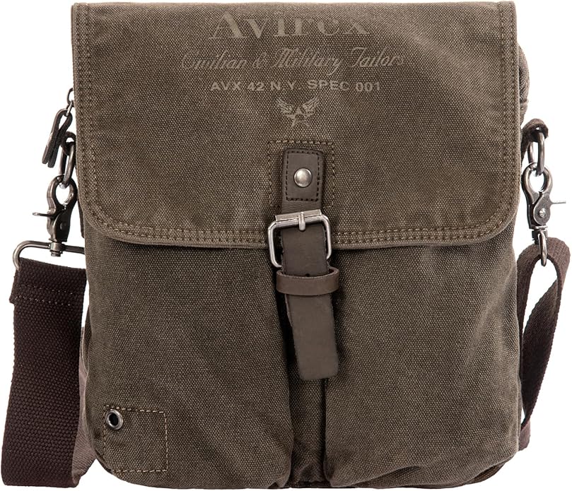 AVIREX Tracolla canvas "stone washed"