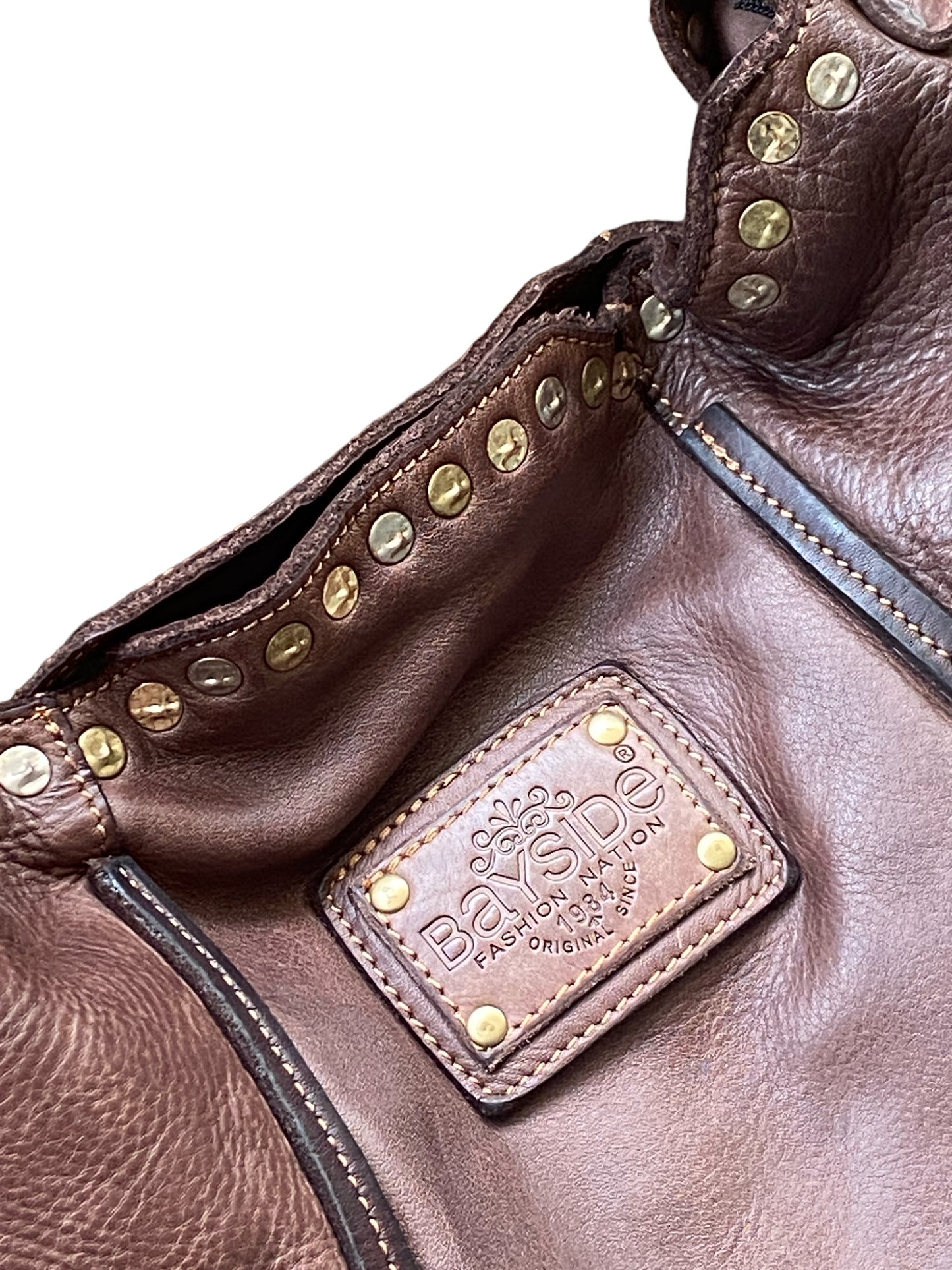 BAYSIDE borsa vintage con borchie