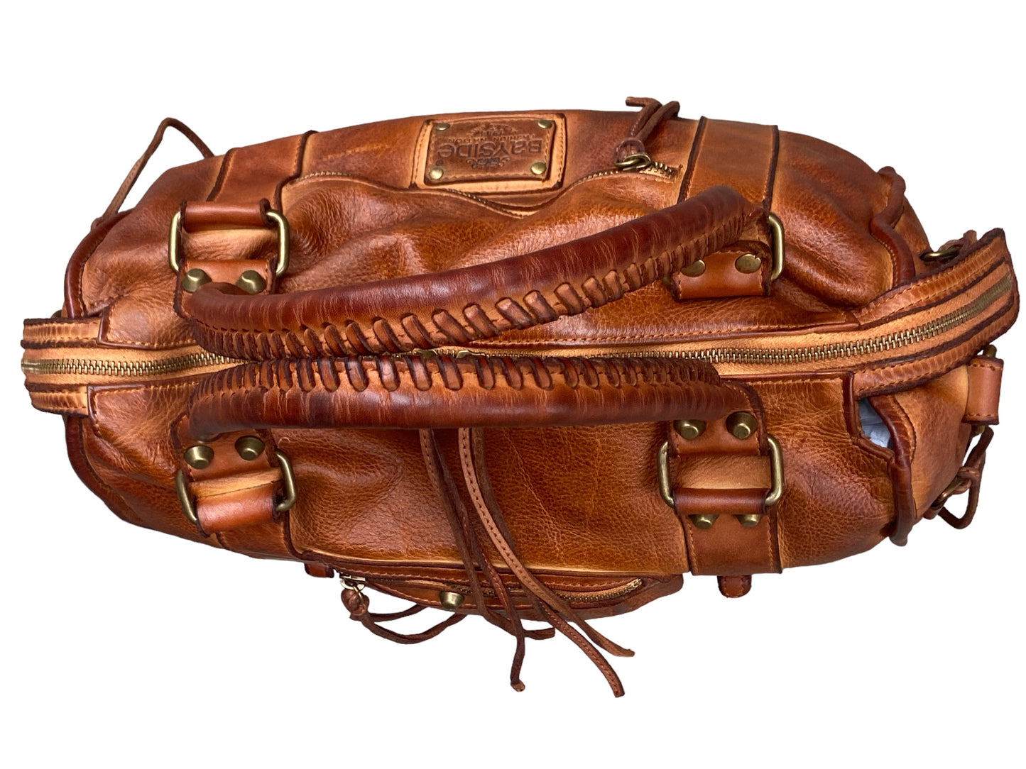 BAYSIDE Borsa a mano in cuoio vintage