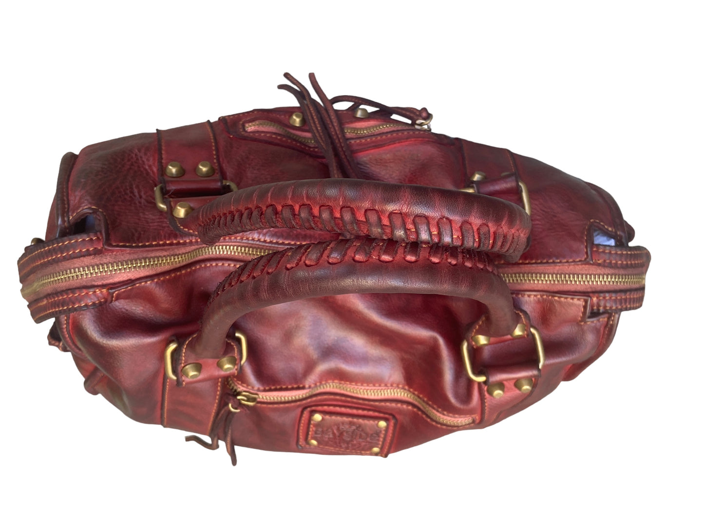 BAYSIDE Borsa a mano in cuoio vintage