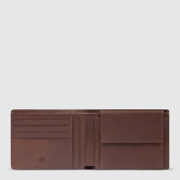 PIQUADRO Portafoglio uomo con portamonete