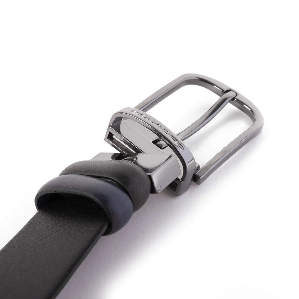 PIQUADRO BLACK SQUARE Cintura uomo reversibile