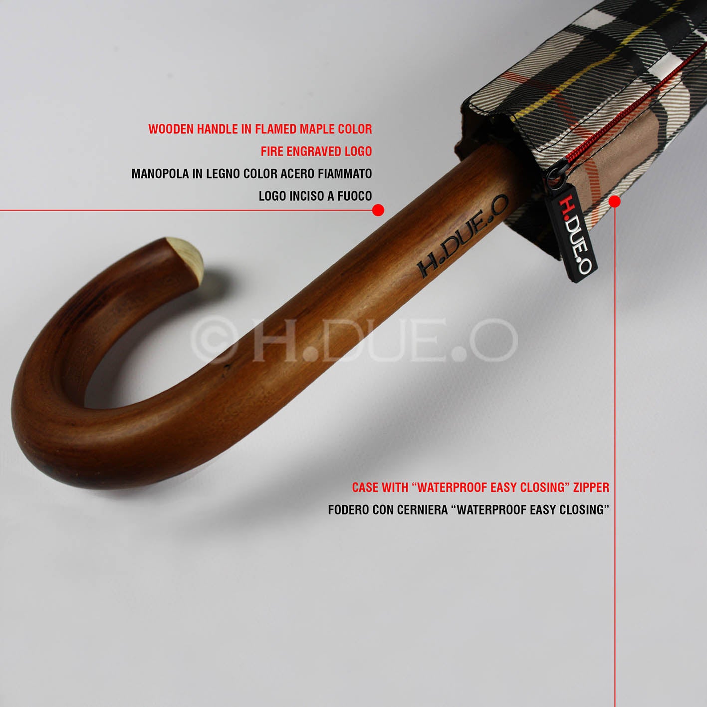 H.DUE.O ombrello lungo automatico