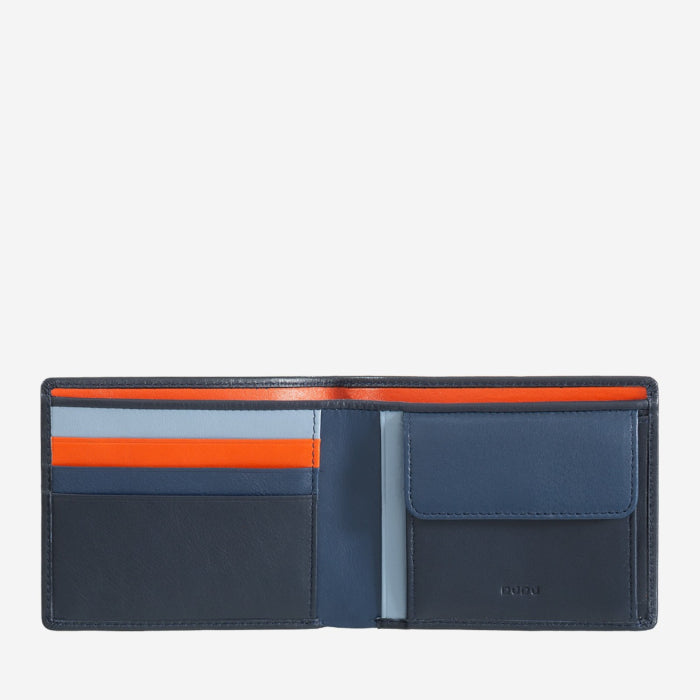 DUDU Colorful Portafoglio uomo slim con portamonete