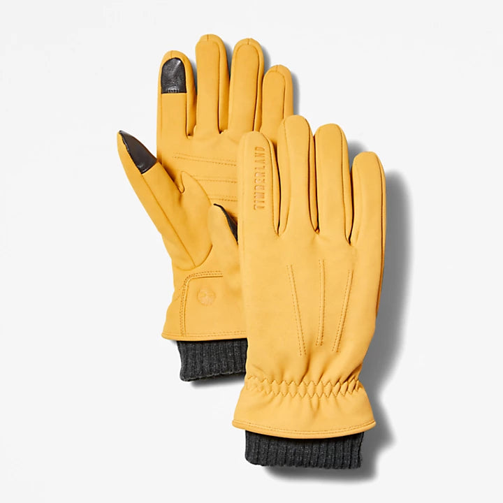 TIMBERLAND Guanti in pelle con polsini antivento