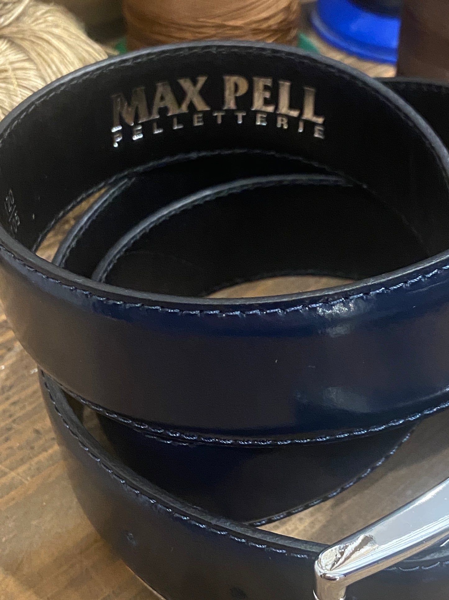 MAX PELL cintura in vitello spazzolato