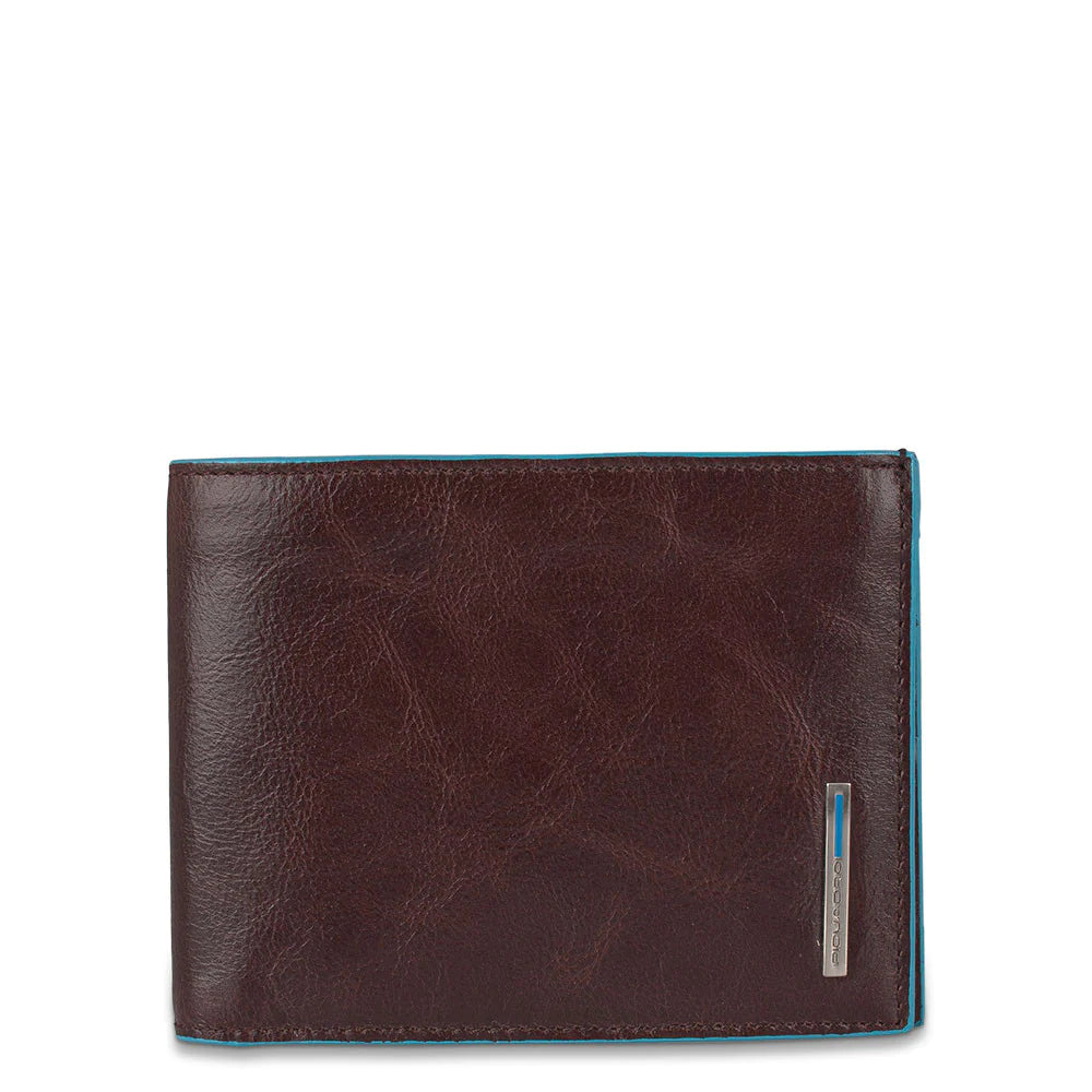 PIQUADRO BLUE SQUARE portafoglio con porta documenti e porta monete