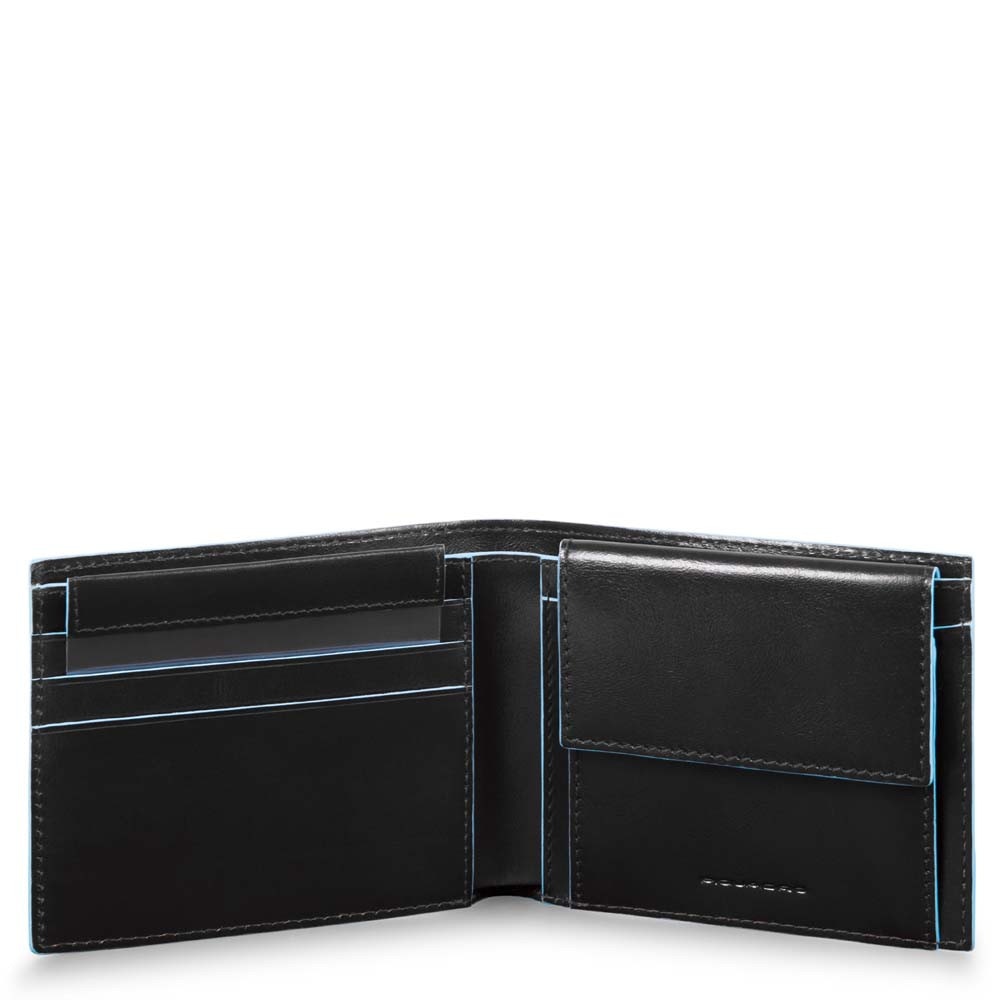 PIQUADRO BLUE SQUARE portafoglio uomo con porta monete