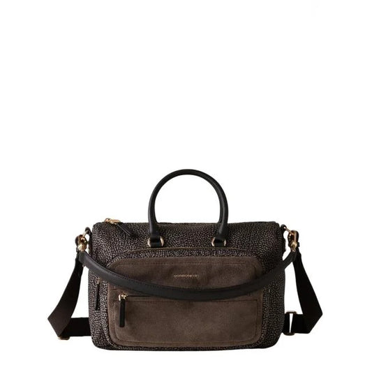 BORBONESE Bauletto Medium Camoscio