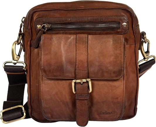 AVIREX Tracolla grande PELLE VINTAGE