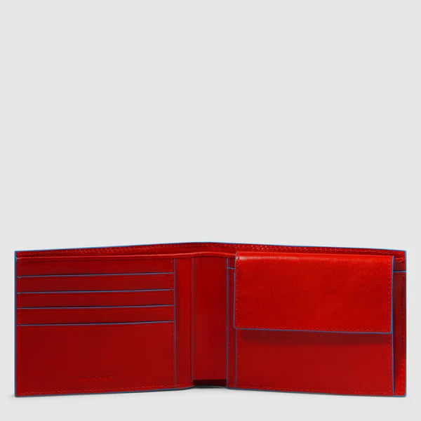 PIQUADRO BLUE SQUARE Portafoglio uomo con porta monete