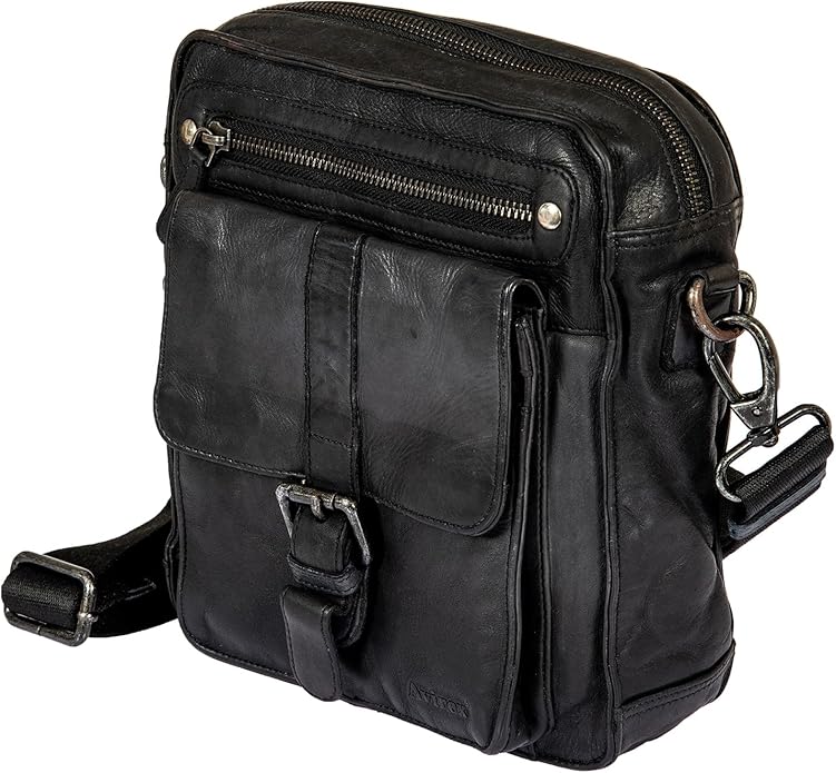 AVIREX Tracolla grande PELLE VINTAGE