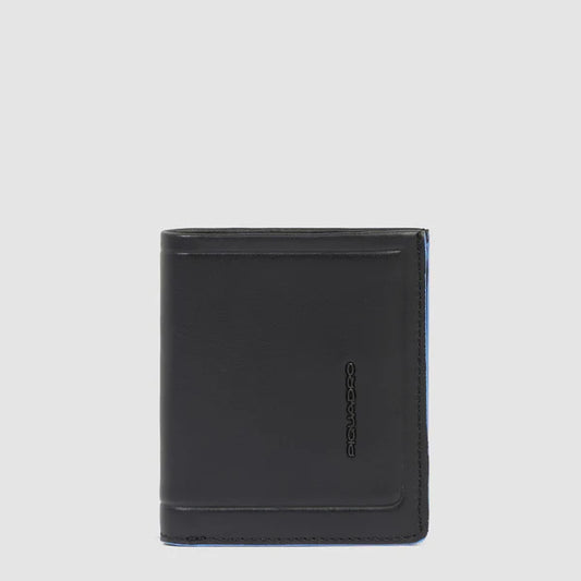 PIQUADRO Mini portafoglio verticale con portamonete
