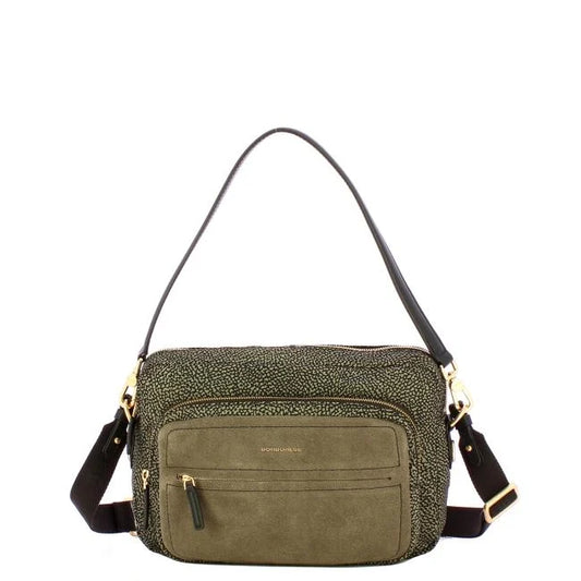 BORBONESE Camera Case Medium Camoscio