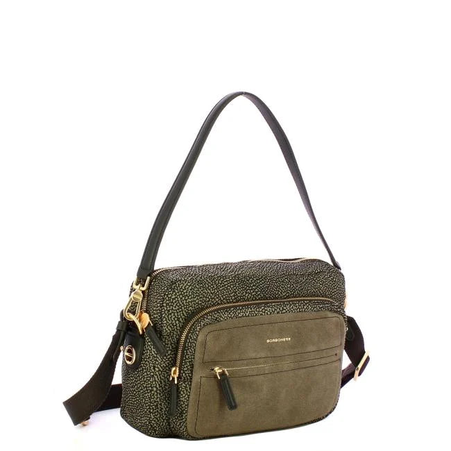 BORBONESE Camera Case Medium Camoscio