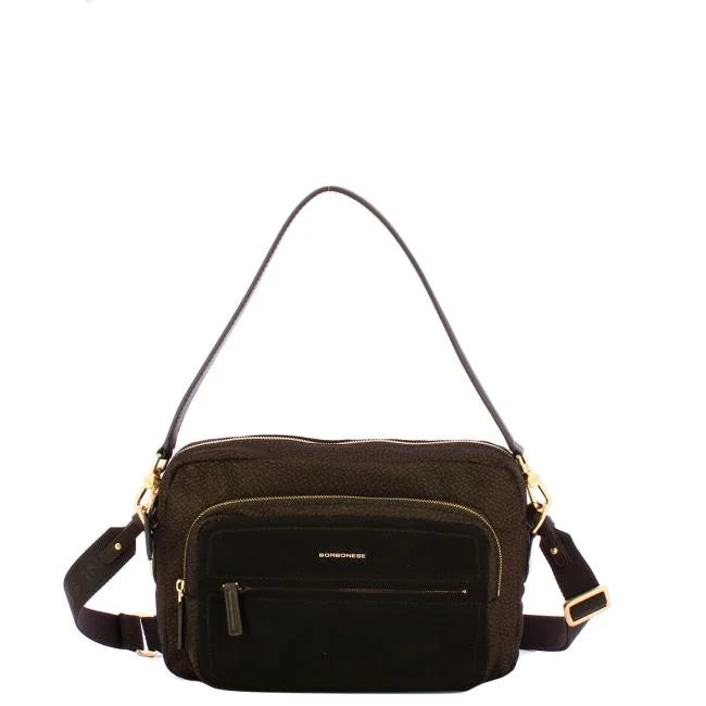 BORBONESE Camera Case Medium Camoscio
