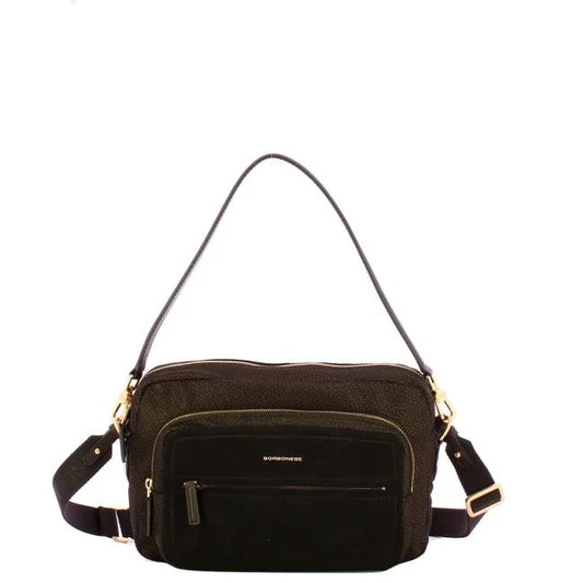 BORBONESE Camera Case Medium Camoscio