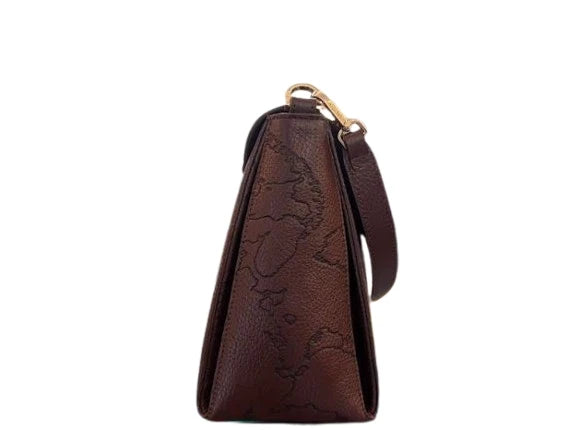 ALVIERO MARTINI 1^CLASSE Antique Geo Leather Golden Coin