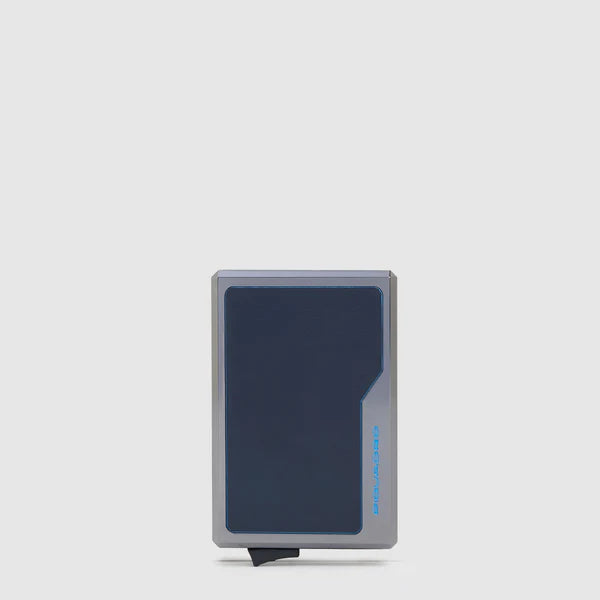 PIQUADRO BLUE SQUARE Portacarte Automatico MagSafe