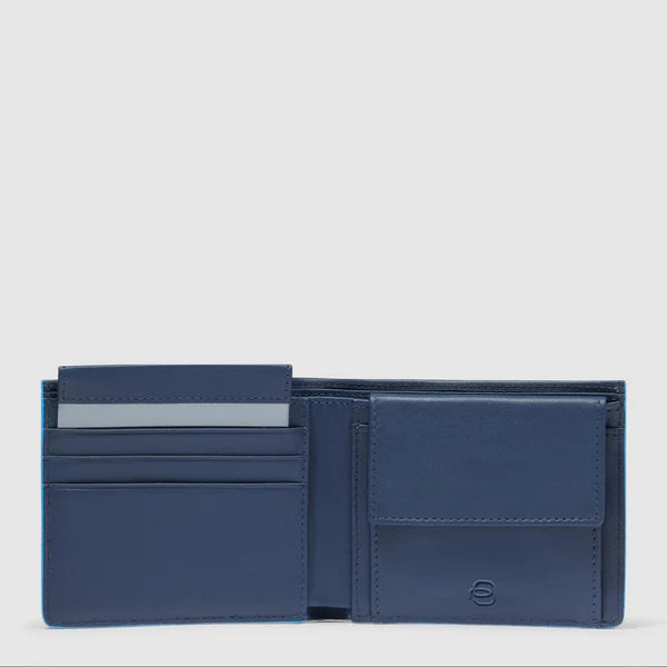 PIQUADRO Portafoglio slim con portamonete