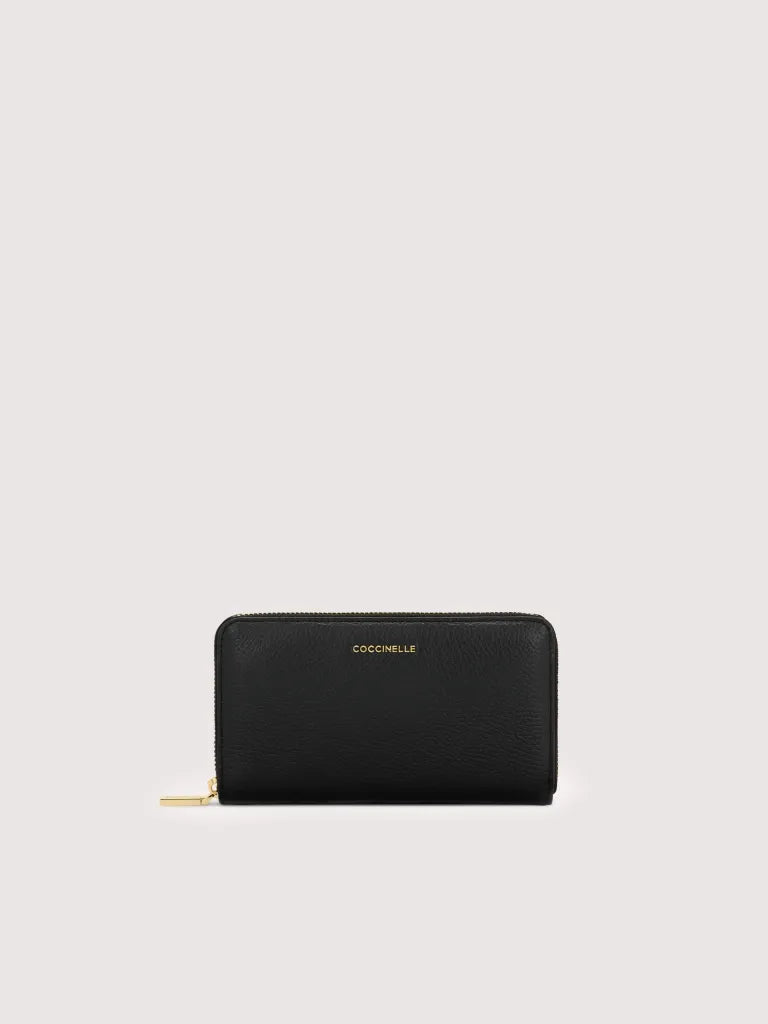 COCCINELLE METALLIC SOFT Zip Around Large