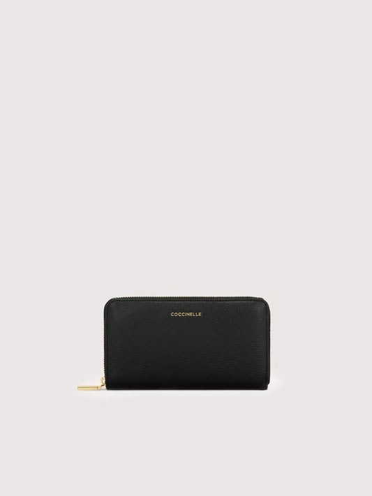 COCCINELLE METALLIC SOFT Zip Around Large