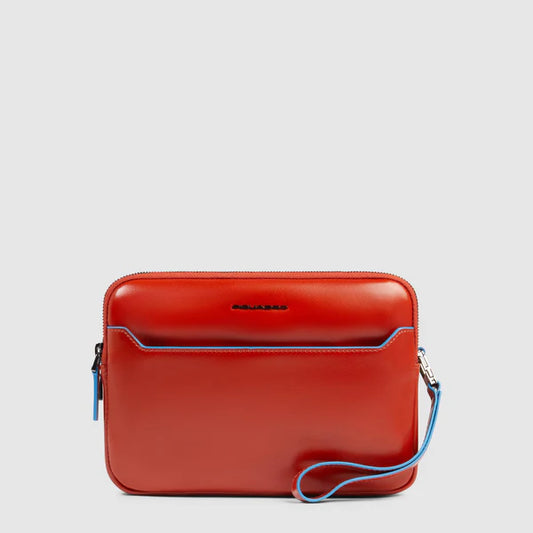 PIQUADRO BLUE SQUARE Pochette con chiusura ad impronta digitale