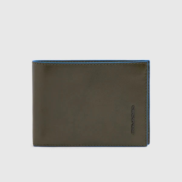 PIQUADRO BLUE SQUARE Portafoglio uomo con porta monete
