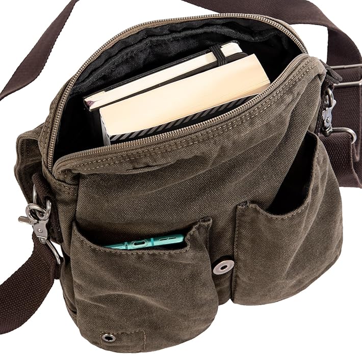 AVIREX Tracolla canvas "stone washed"