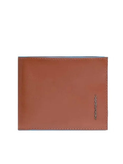 PIQUADRO BLUE SQUARE Portafoglio uomo con porta monete  CUOIO