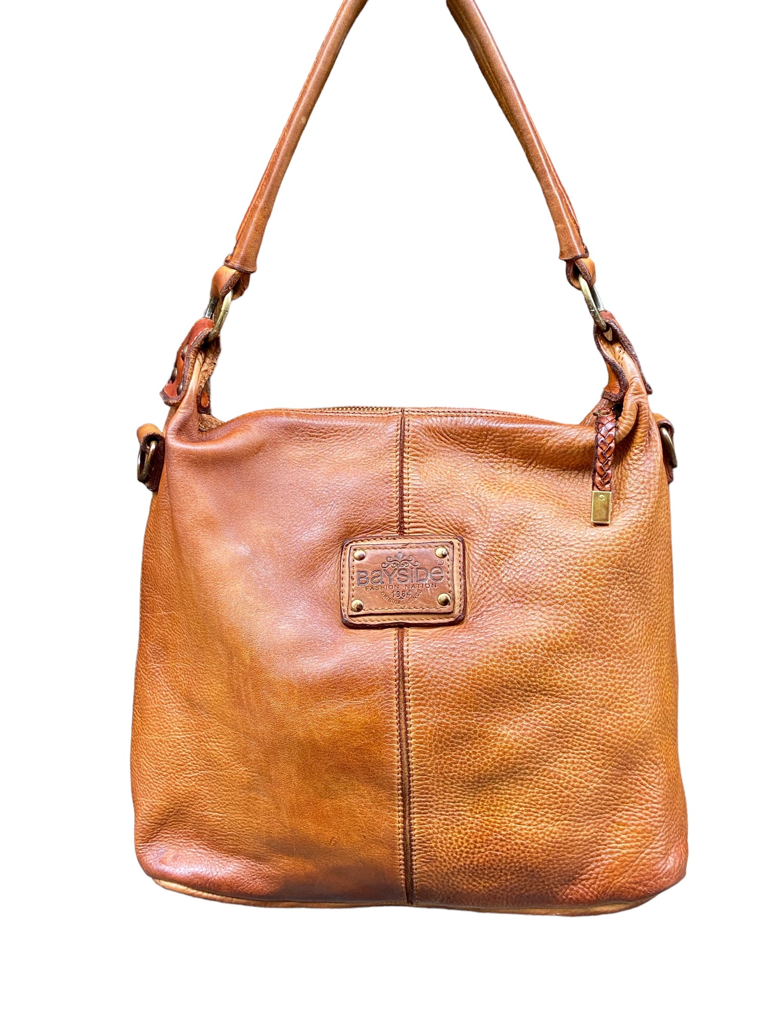 Bayside Borse Tracolla Borsa Tracolla Donna Vera Pelle Washed