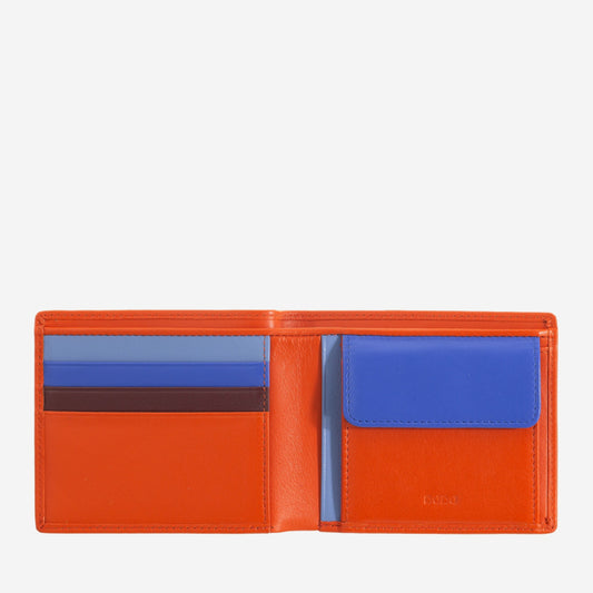 DUDU Colorful Portafoglio uomo slim con portamonete