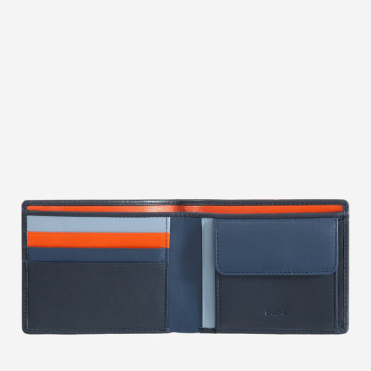 DUDU Colorful Portafoglio uomo slim con portamonete