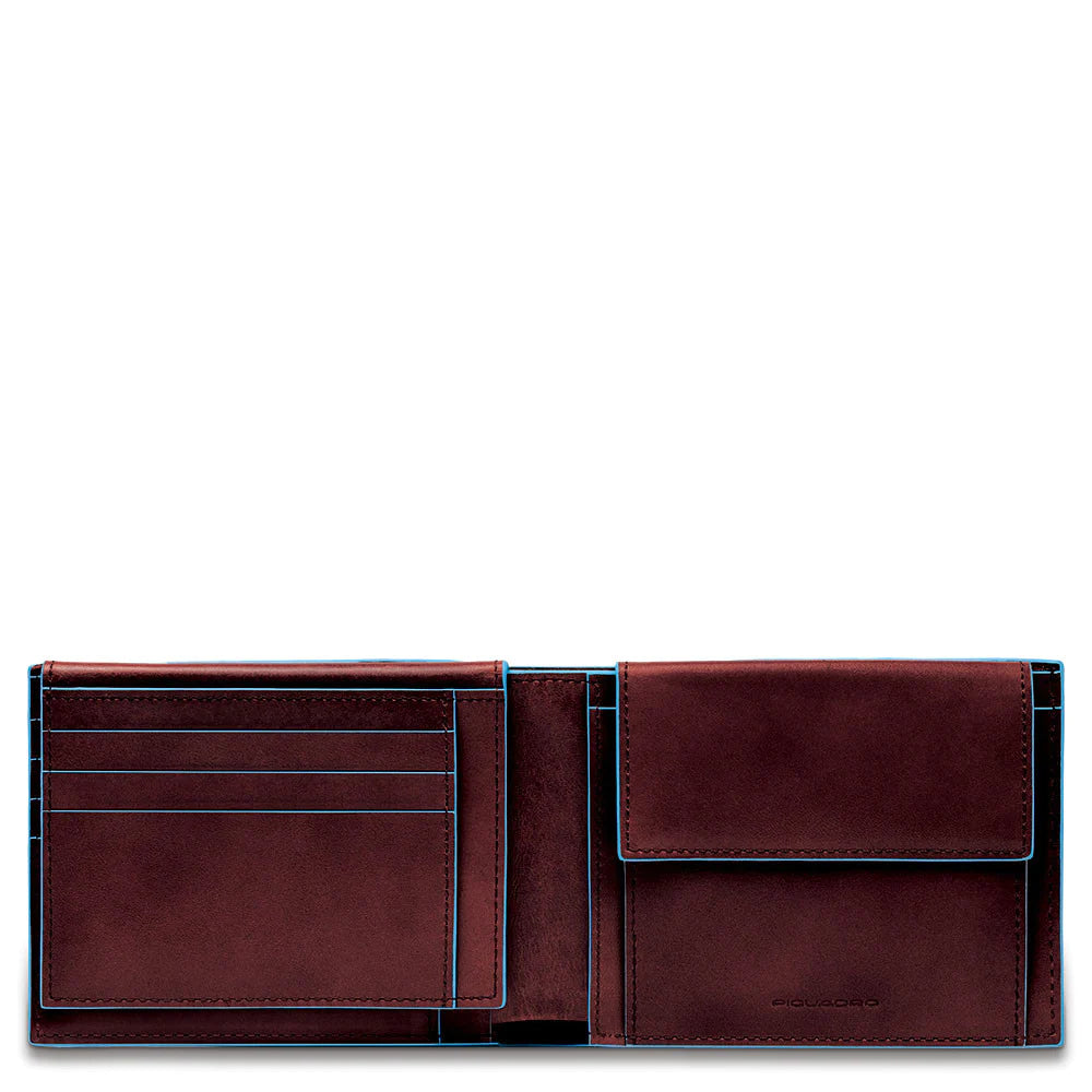PIQUADRO BLUE SQUARE portafoglio con porta documenti e porta monete