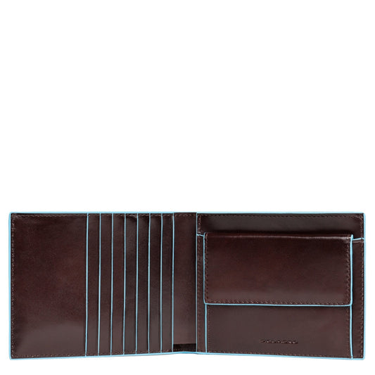 PIQUADRO BLUE SQUARE portafoglio uomo con porta monete