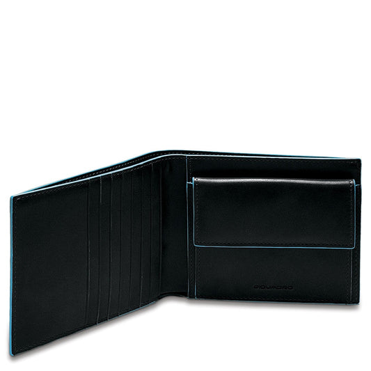 PIQUADRO BLUE SQUARE portafoglio uomo con porta monete
